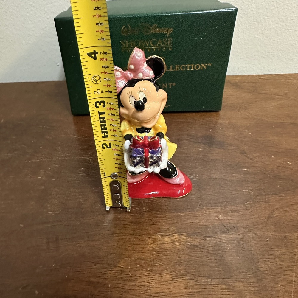 Department 56-Bejeweled Collection "Merry Christmas Minnie" Trinket Box - Picture 9 of 11